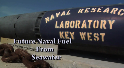 La marina americana obtiene combustible del agua de mar